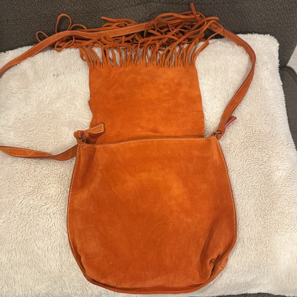 Authentic Vintage Miu Miu Suede Fringe Crossbody - Picture 2 of 8